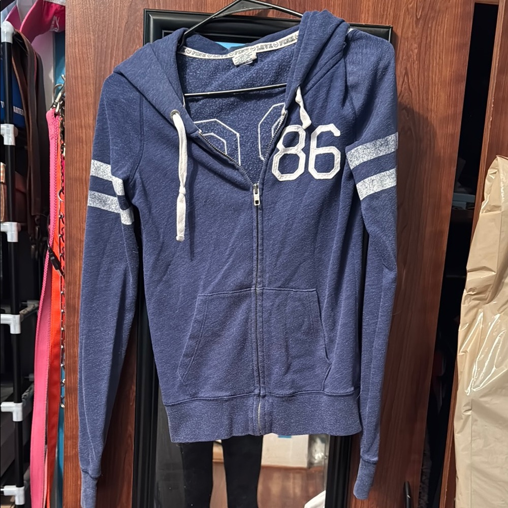 Pink/Victoria Secret Blue Zip-Up Jacket